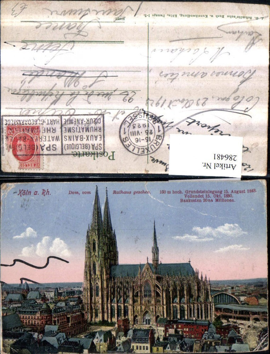 286481,Köln am Rhein Teilansicht Dom vom Rathaus gesehen