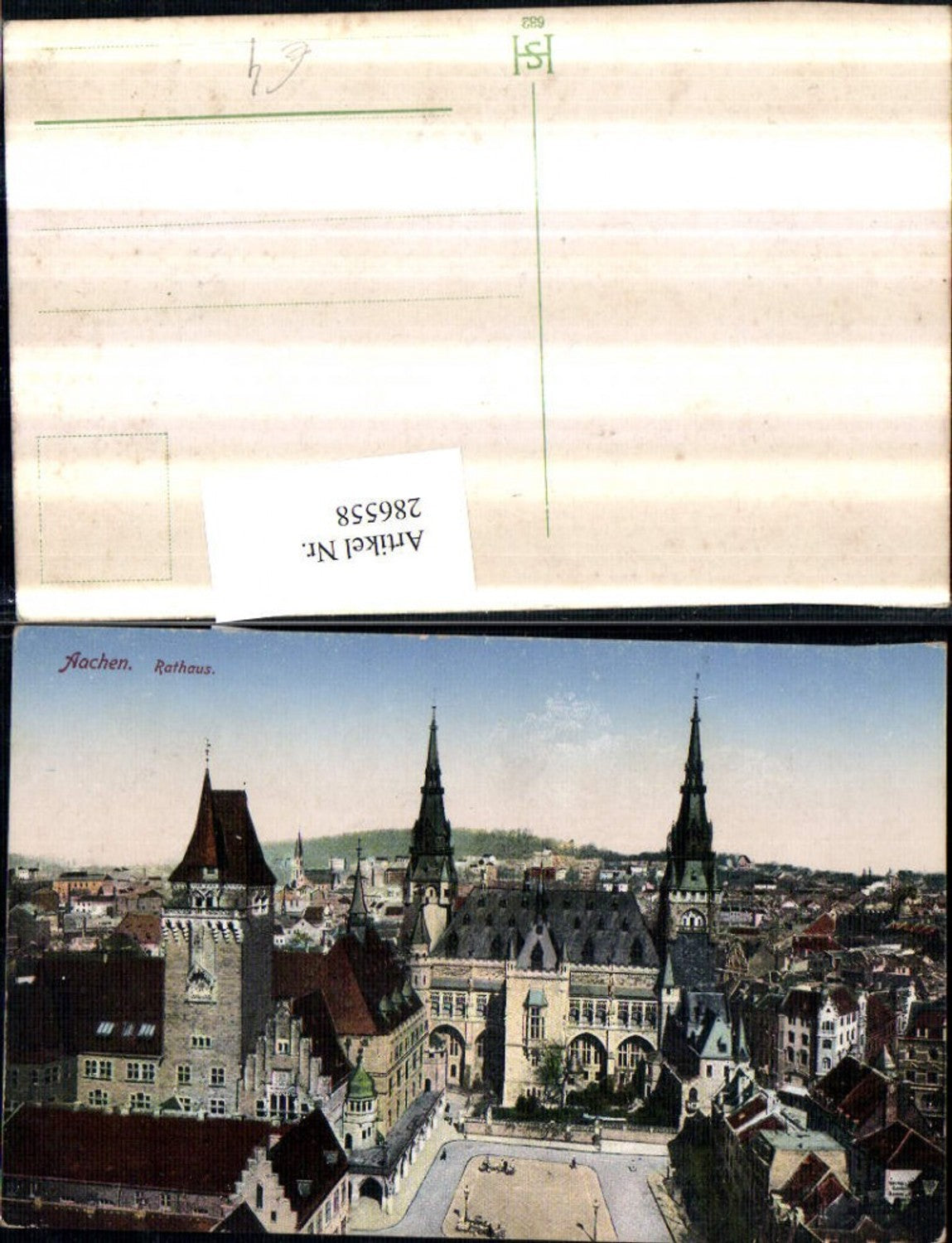 286558,Aachen Teilansicht Rathaus