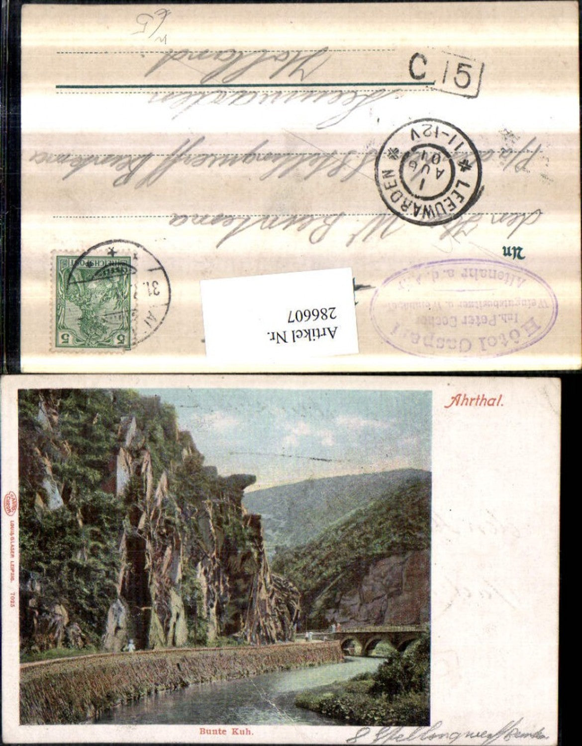 286607,Ahrtal Bunte Kuh Felsen Brücke b. Altenahr an d. Ahr