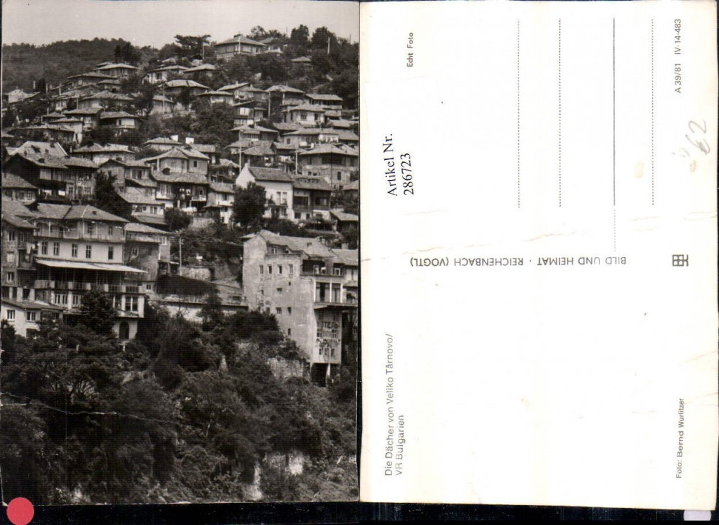 286723,Bulgarien Veliko Tarnovo Teilansicht Häuser