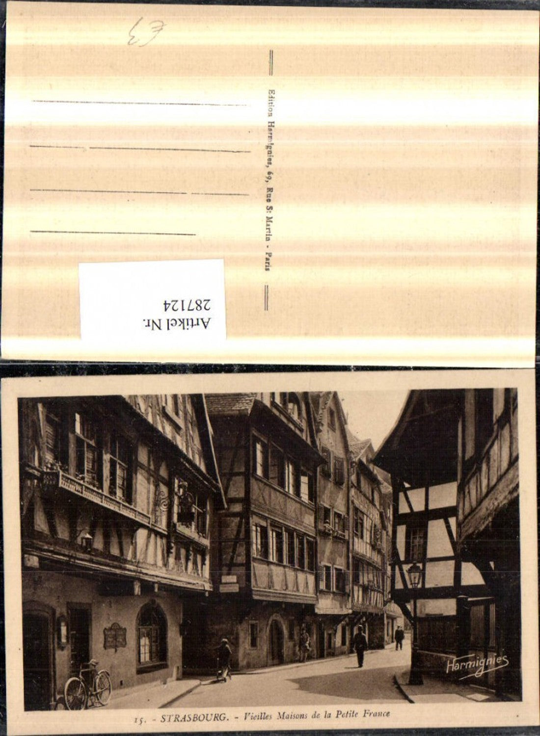 287124,Strasbourg Straßburg Vieilles Maisons de la Petite France Straßenansicht