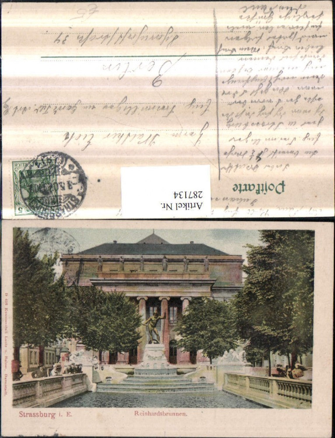 287134,Strassburg Straßburg im Elsass Reinhardsbrunnen Brunnen