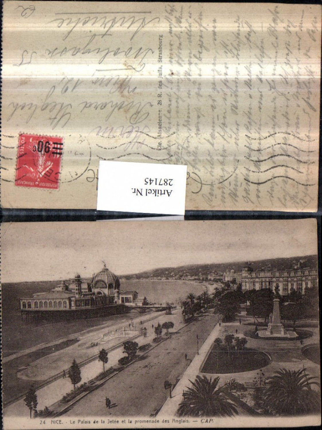 287145,Nice Nizza Le Palais de la Jetee et la promneade des Anglais Seebrücke