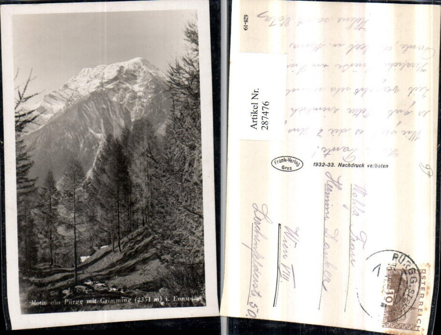 Alte Ansichtskarte – Old Postcard