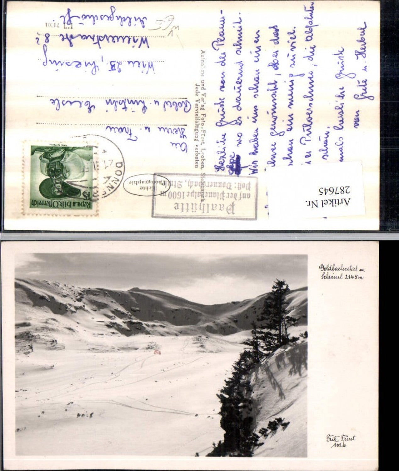 Alte Ansichtskarte – Old Postcard