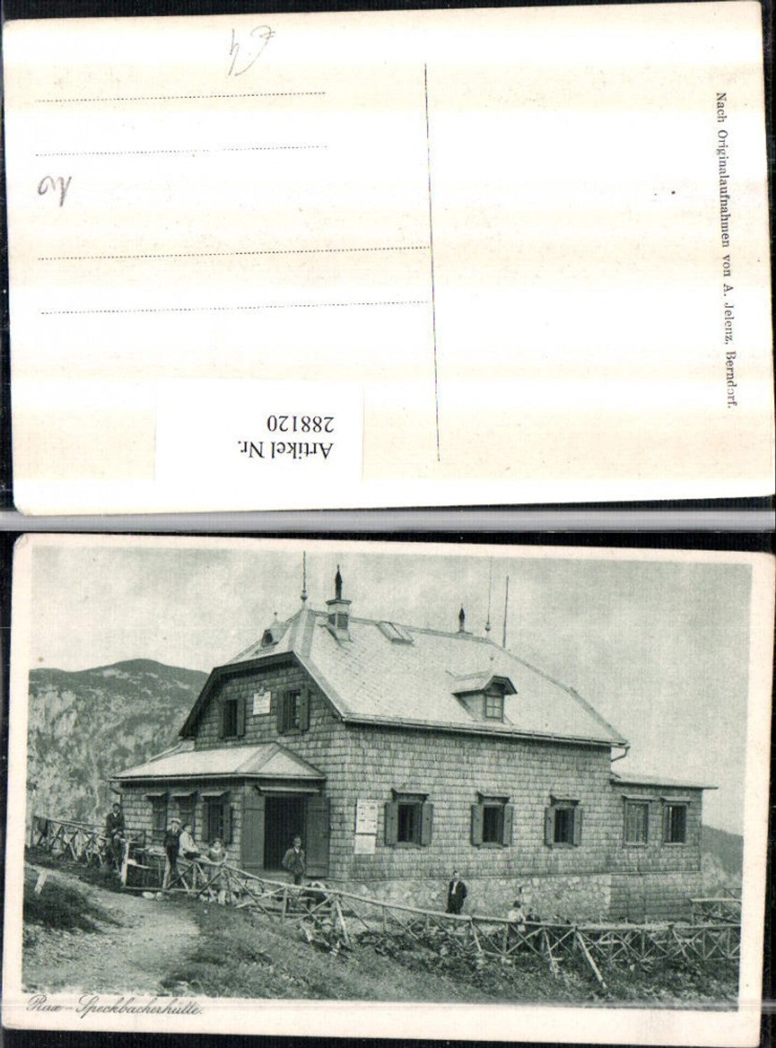 288120,Rax Speckbacherhütte Berghütte b. Breitenstein