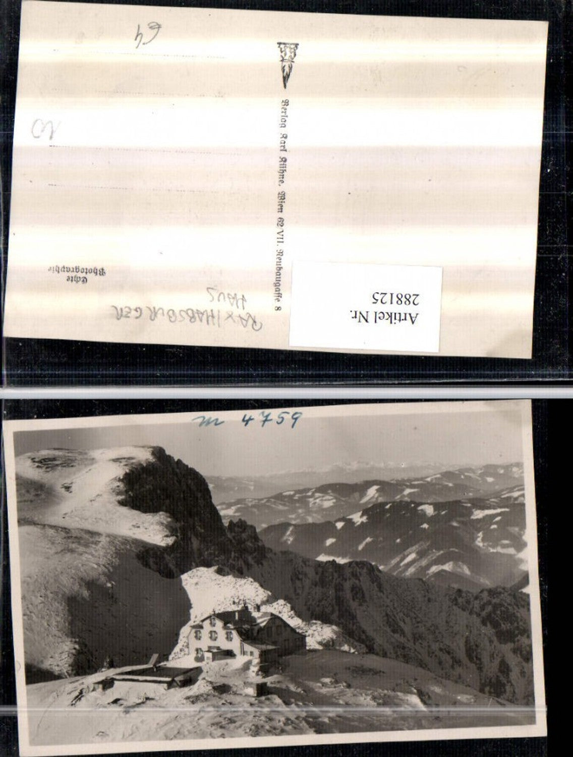 288125,Rax Habsburghaus Berghütte Bergkulisse b. Nasswald Schwarzau
