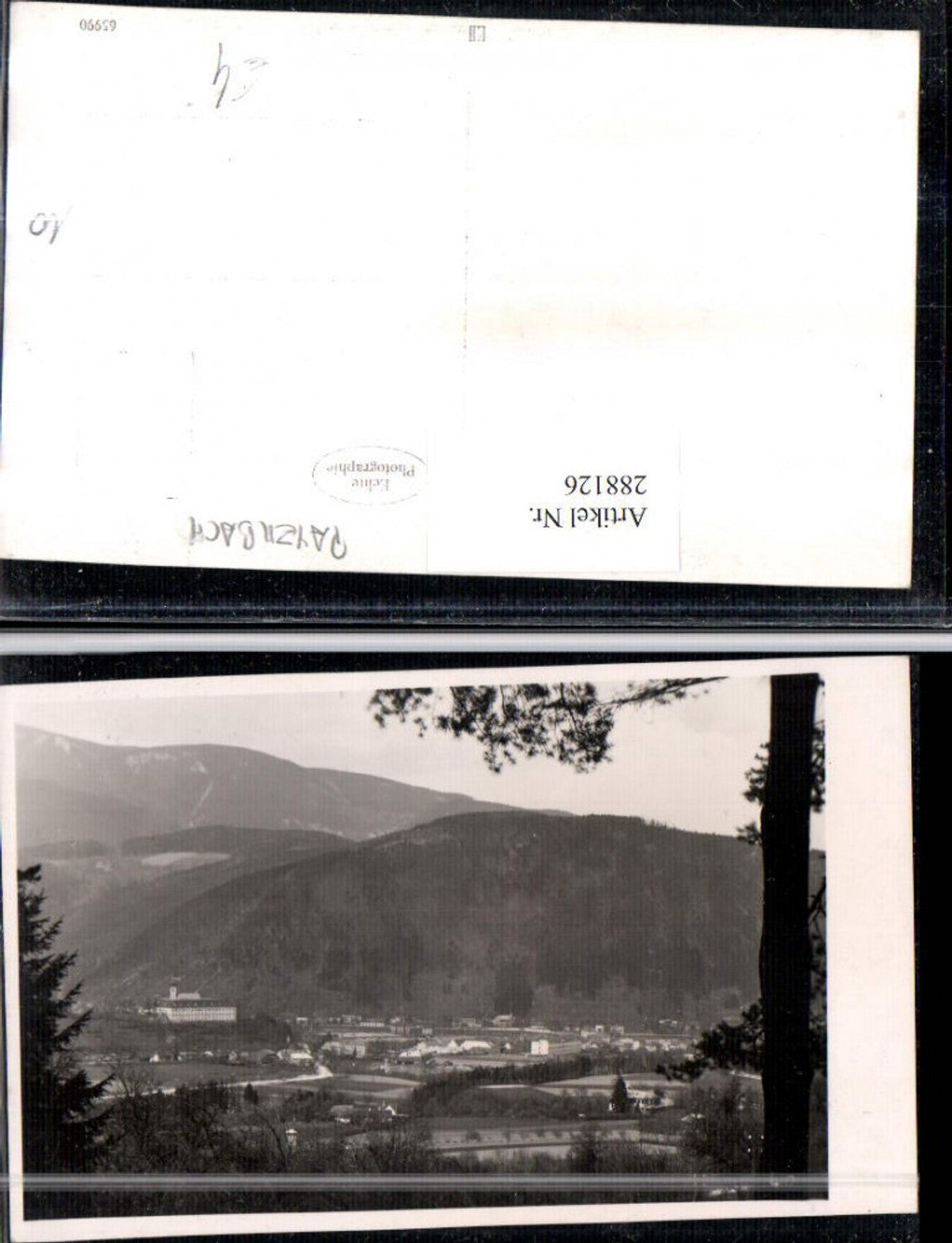 288126,Foto AK Payerbach Totale Bergkulisse