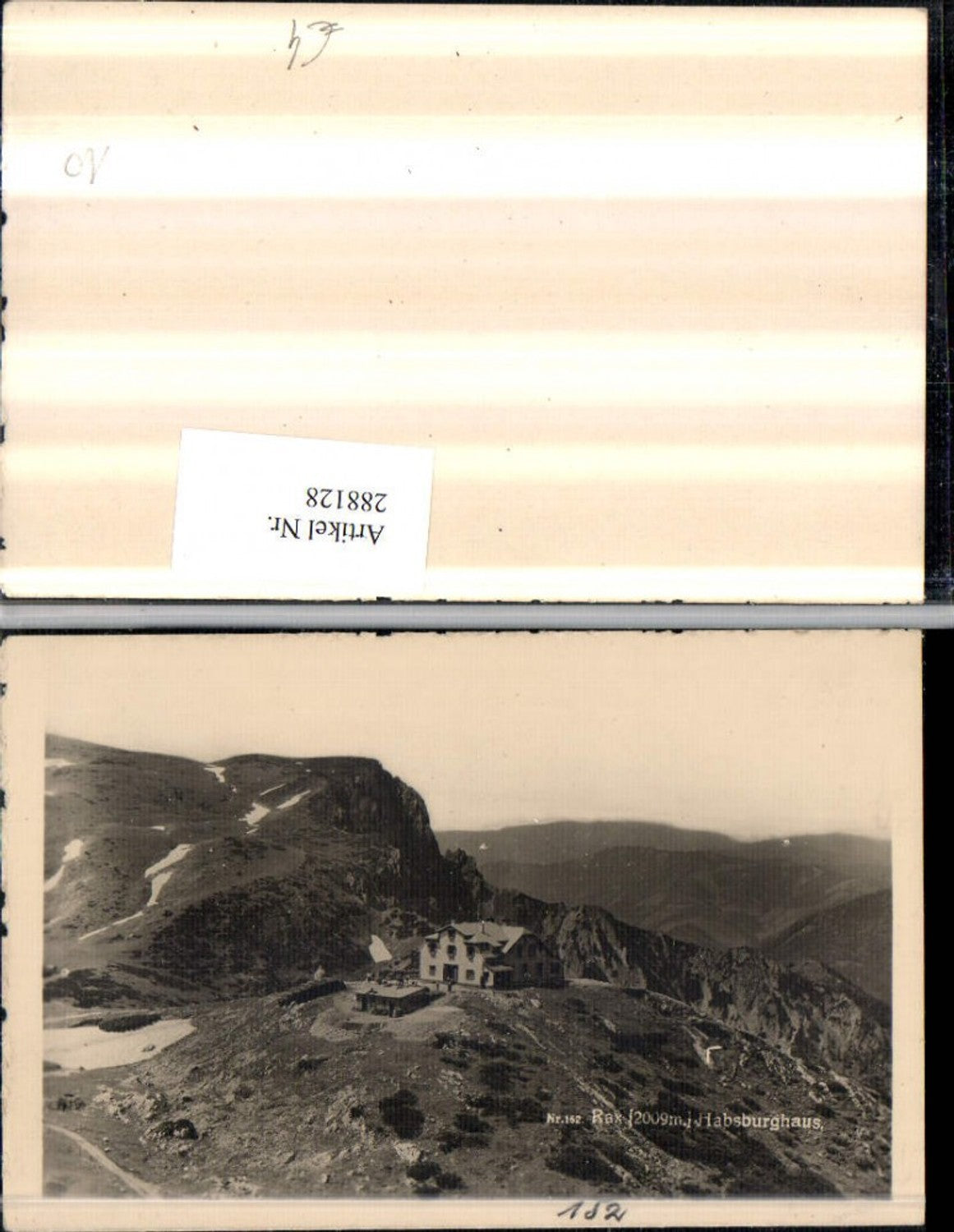 288128,Rax Habsburghaus Berghütte Bergkulisse b. Nasswald Schwarzau