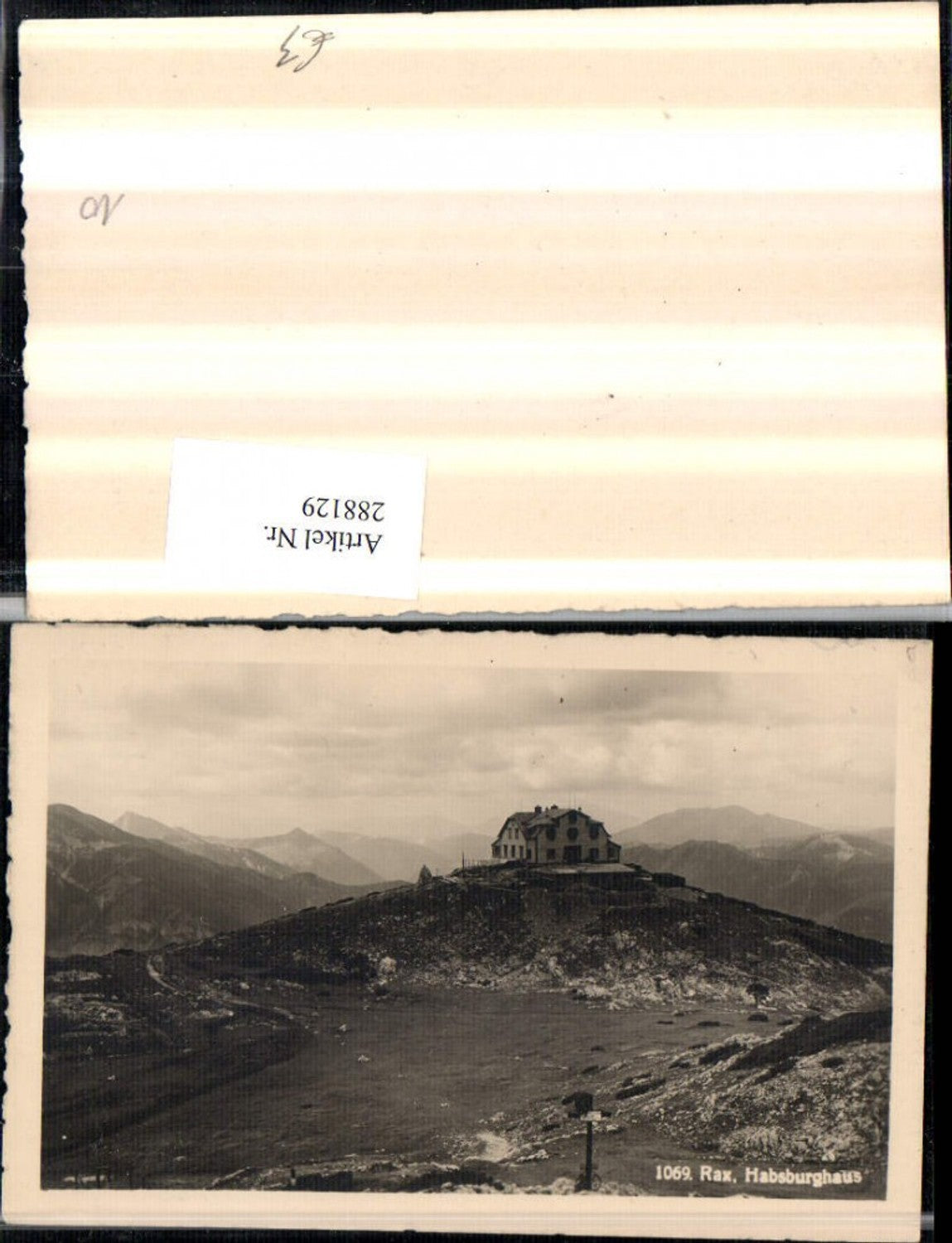 288129,Rax Habsburghaus Berghütte Bergkulisse b. Nasswald Schwarzau