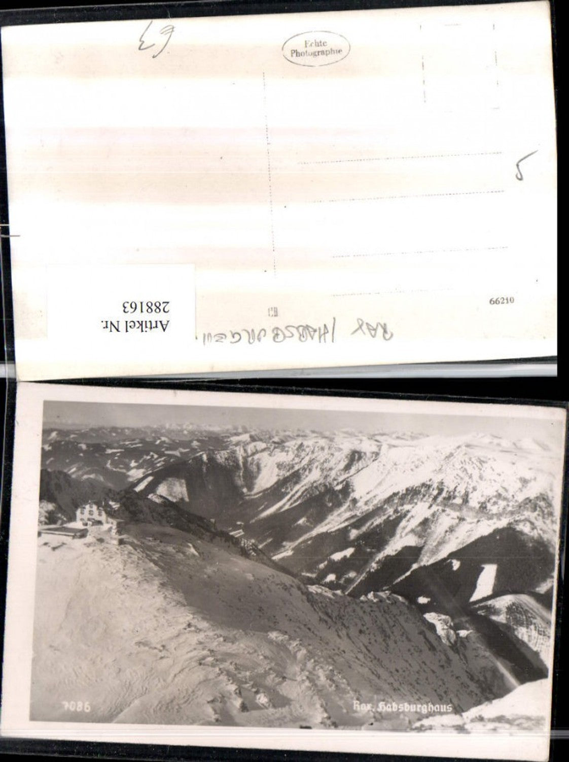 288163,Rax Habsburghaus Berghütte Bergkulisse Winterbild b. Nasswald Schwarzau