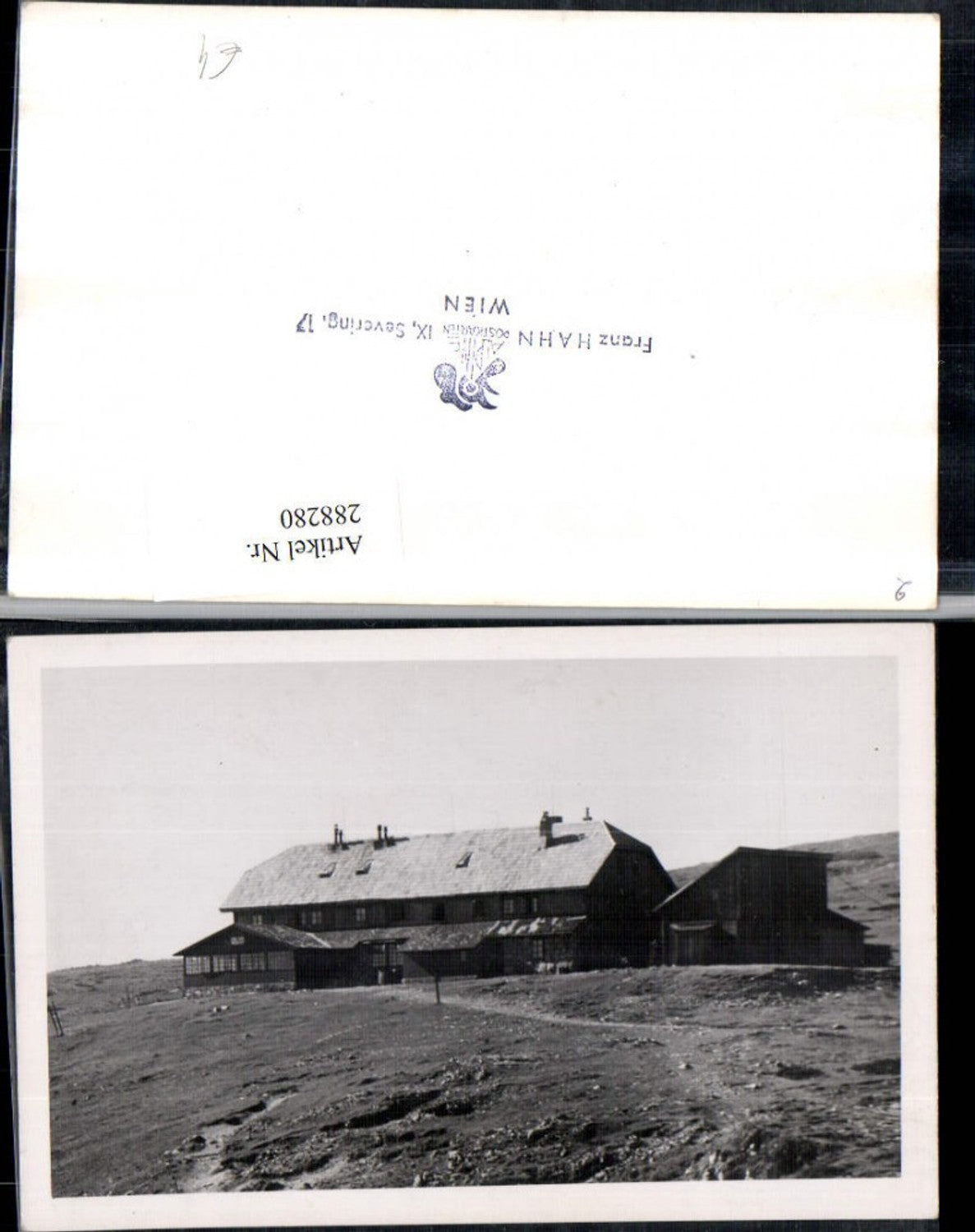 288280,Foto AK Karl Ludwig-Haus Berghütte auf d. Rax b. Prein