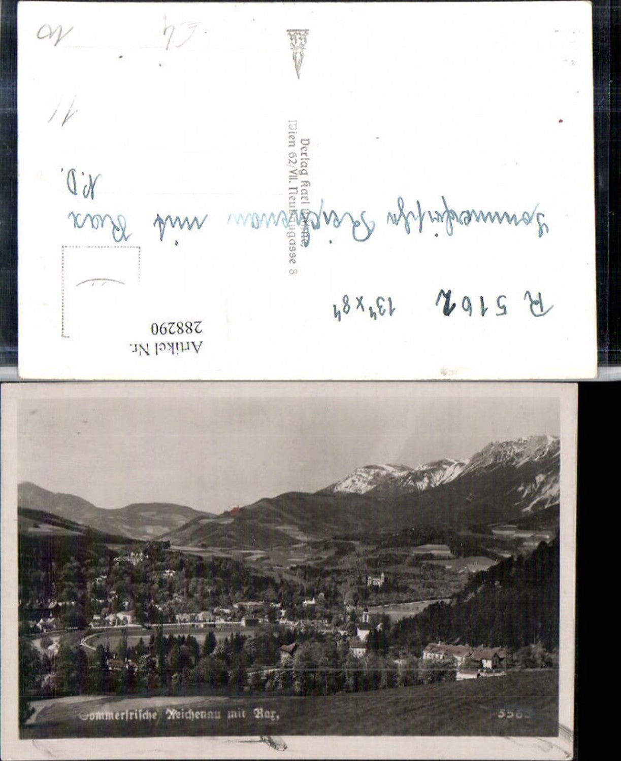 288290,Reichenau an d. Rax Totale Bergkulisse