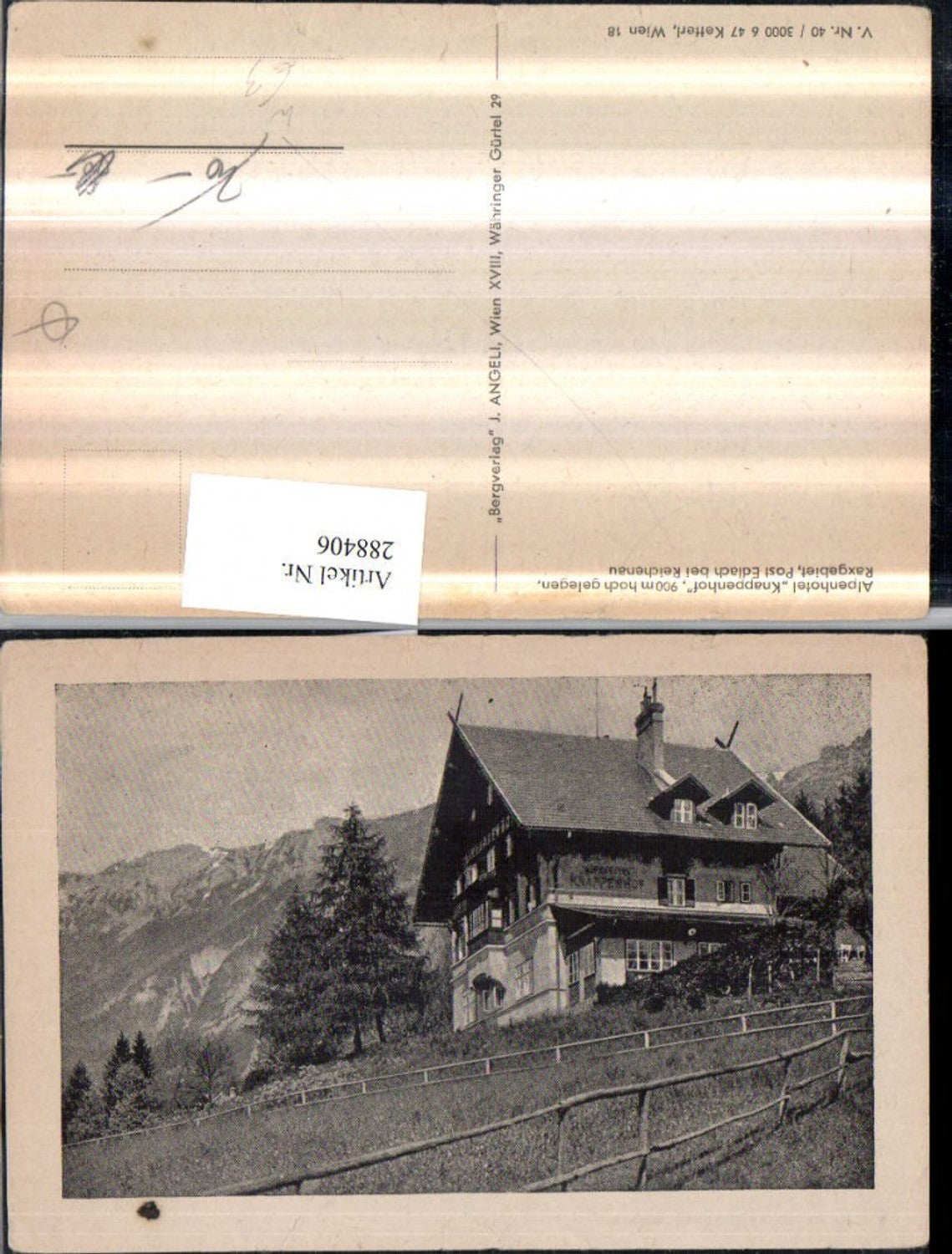 288406,Alpenhotel Knappenhof an d. Rax b. Edlach Bergkulisse