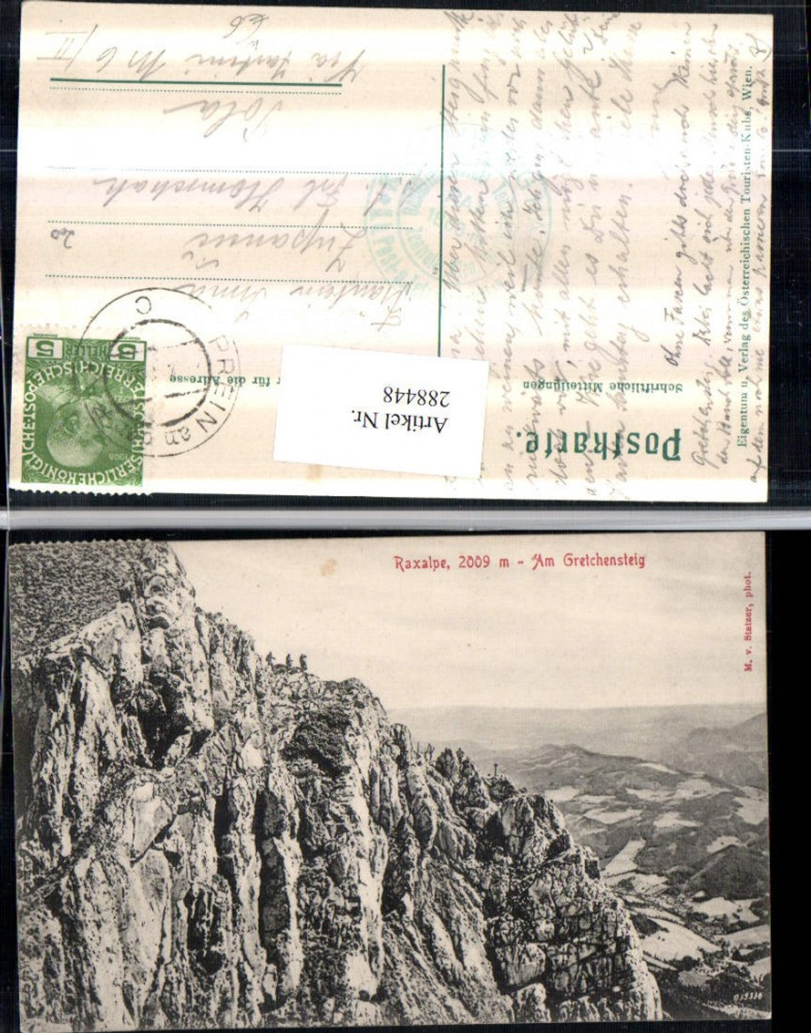 288448,Raxalpe Am Gretchensteig Bergkulisse b. Reichenau