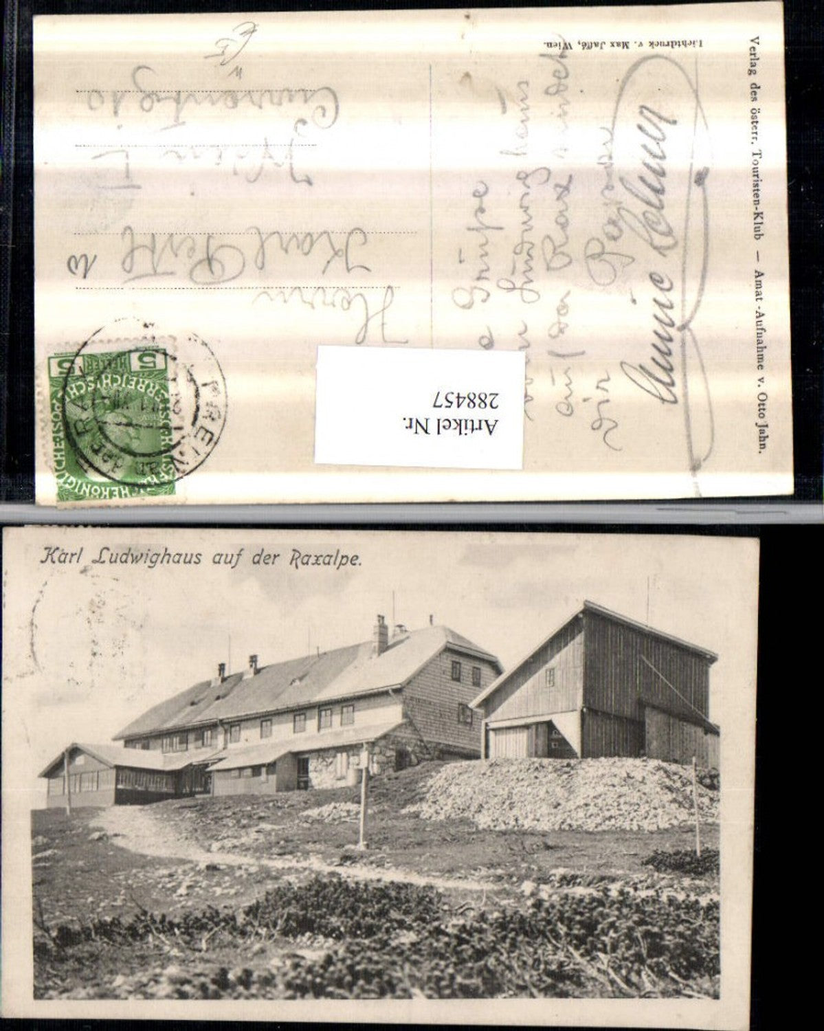 288457,Karl Ludwig-Haus Berghütte auf d. Raxalpe b. Prein