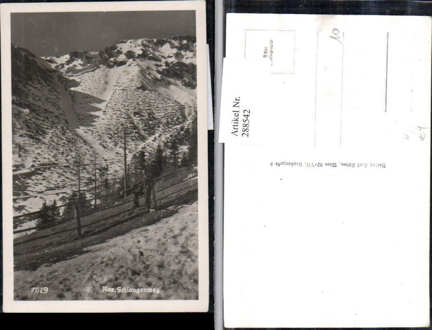 288542,Rax Schlangenweg Bergkulisse Winterbild b. Prein