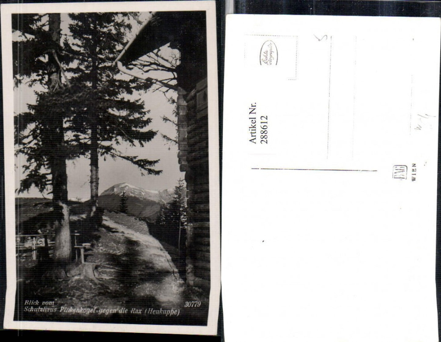 288612,Blick v. Schutzhaus Pinkenkogel b. Semmering geg. Rax Heukuppe