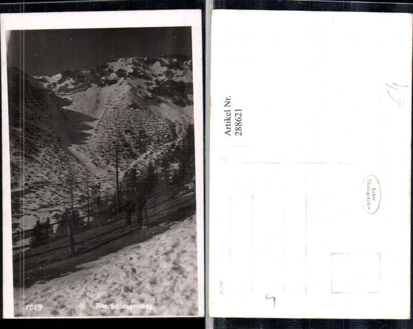 288621,Rax Schlangenweg Bergkulisse Winterbild b. Prein