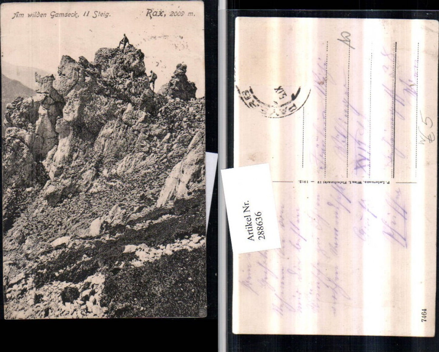 288636,Rax Am wilden Gamseck Steig b. Reichenau Bergsteiger