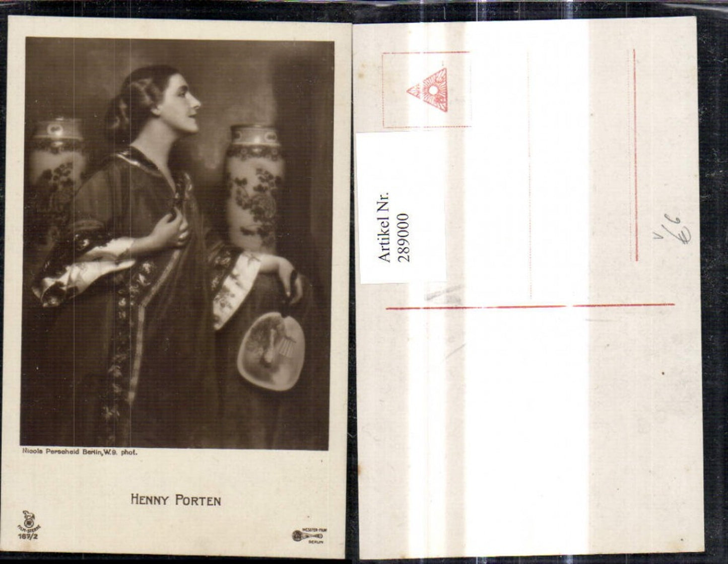 289000,Schauspielerin Henny Porten pub Filmsterne 167/2