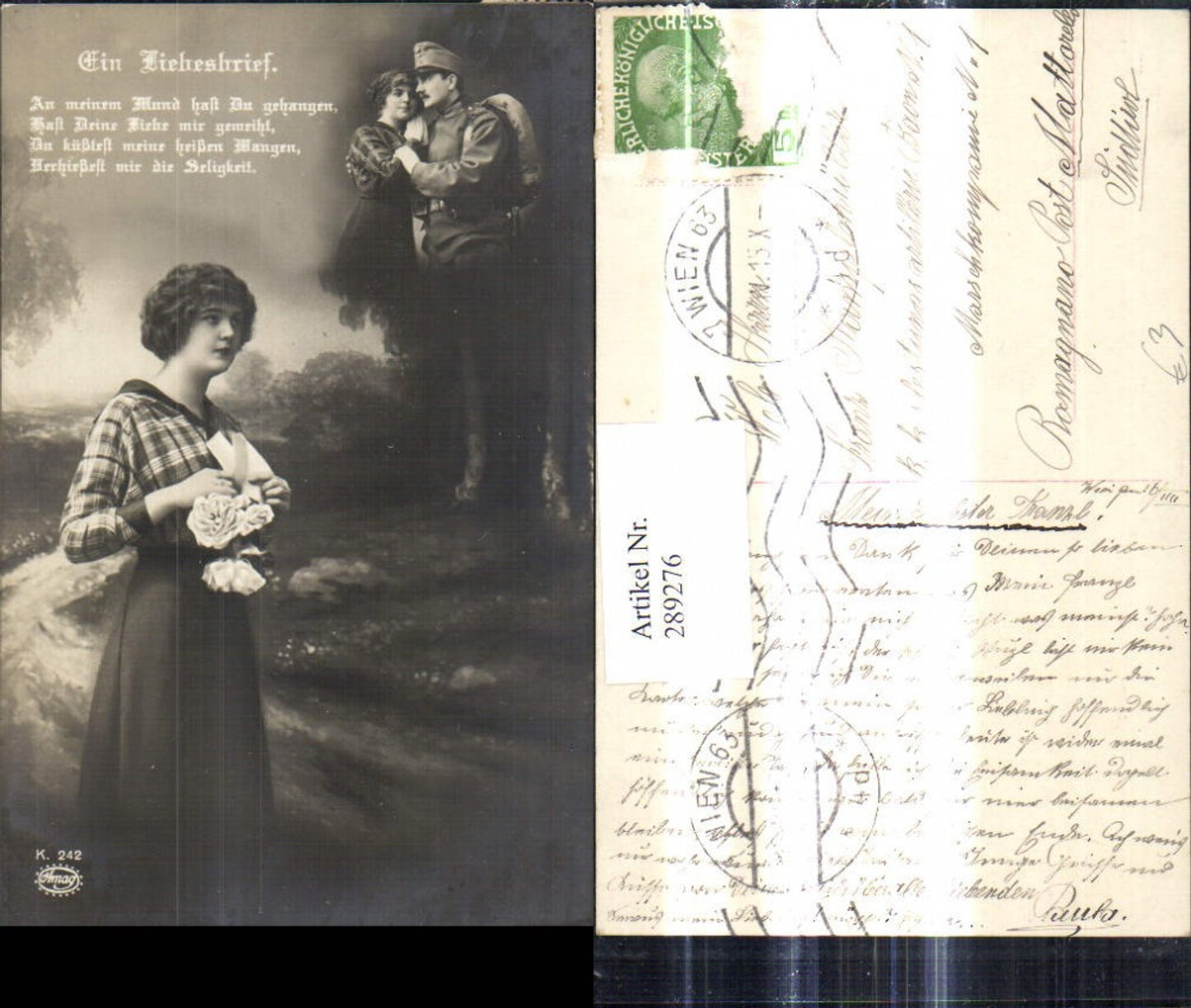289276,Lesen Frau liest Liebesbrief Soldat Liebe
