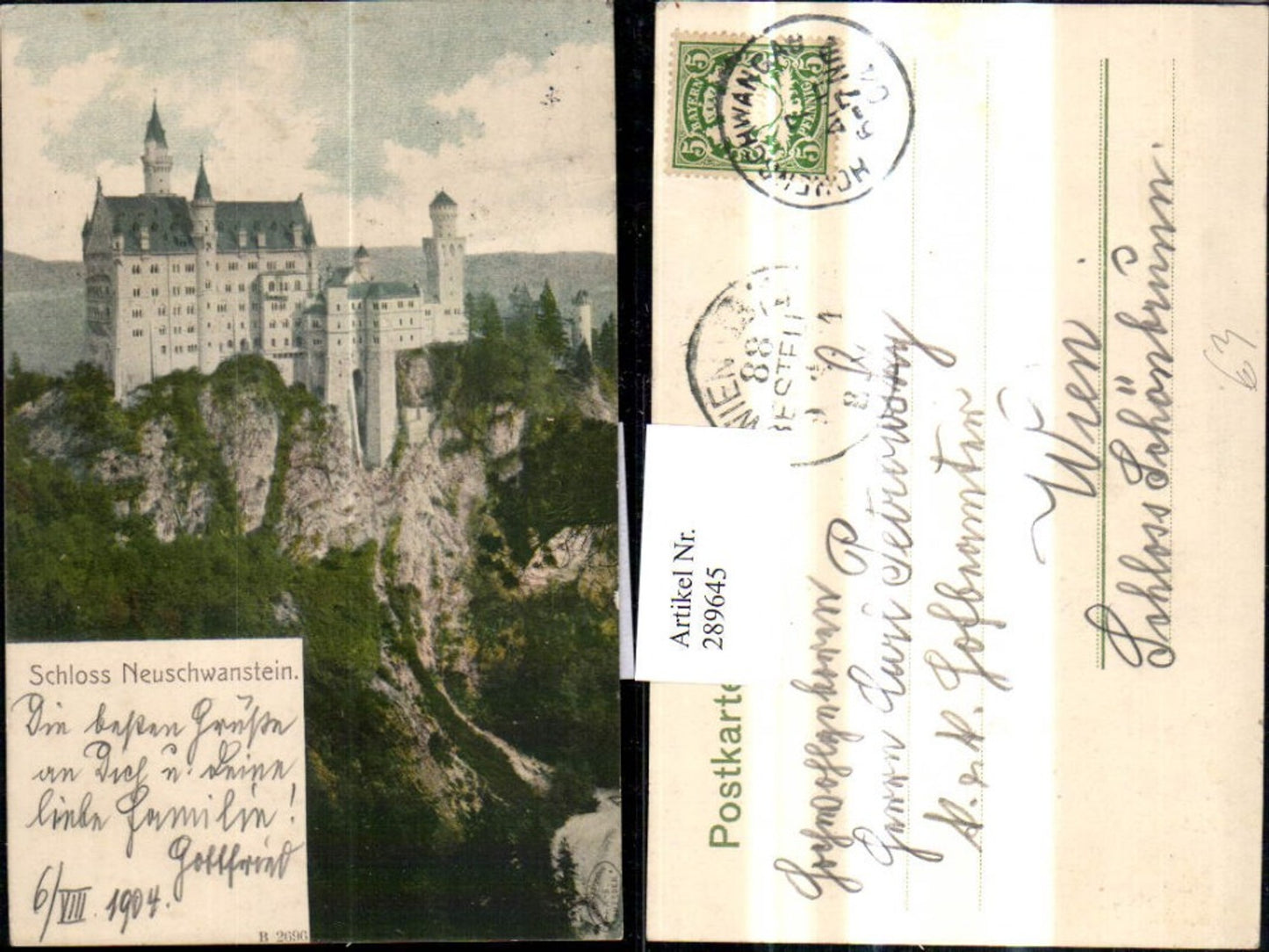 289645,Schloss Neuschwanstein 1904