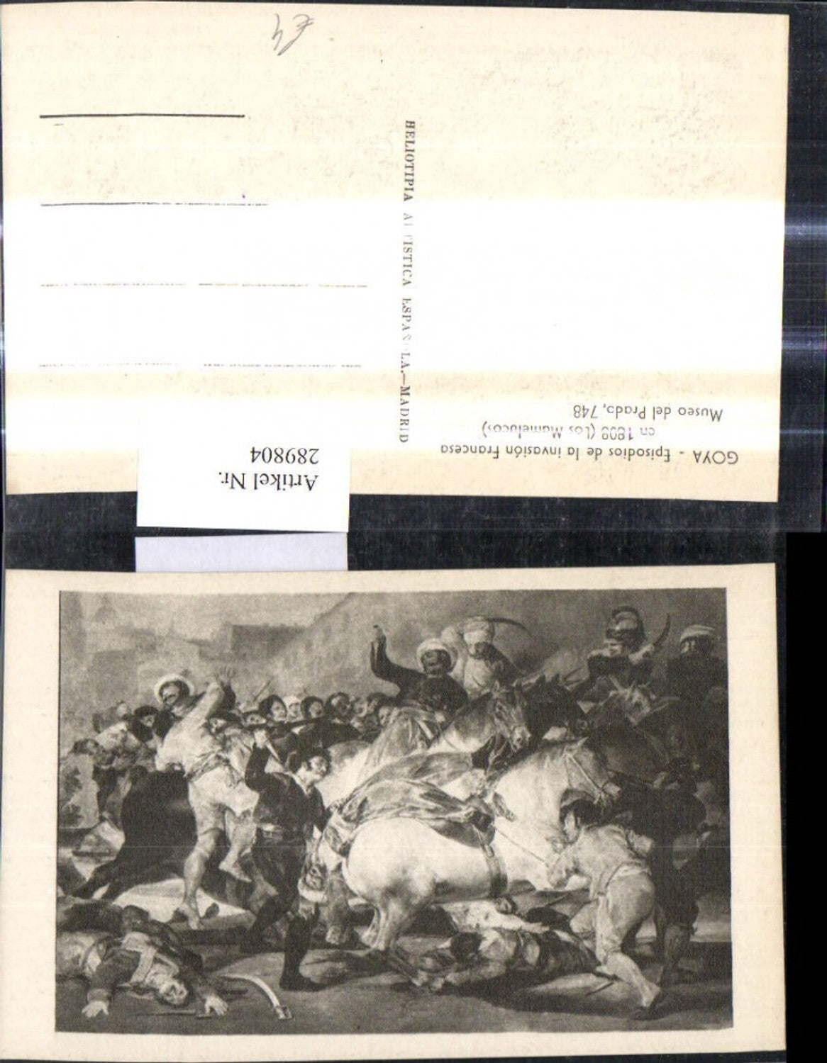 289804,Künstler Ak Goya Episodios de la invasion Francesa en 1808 Los Mamelucos Schlacht