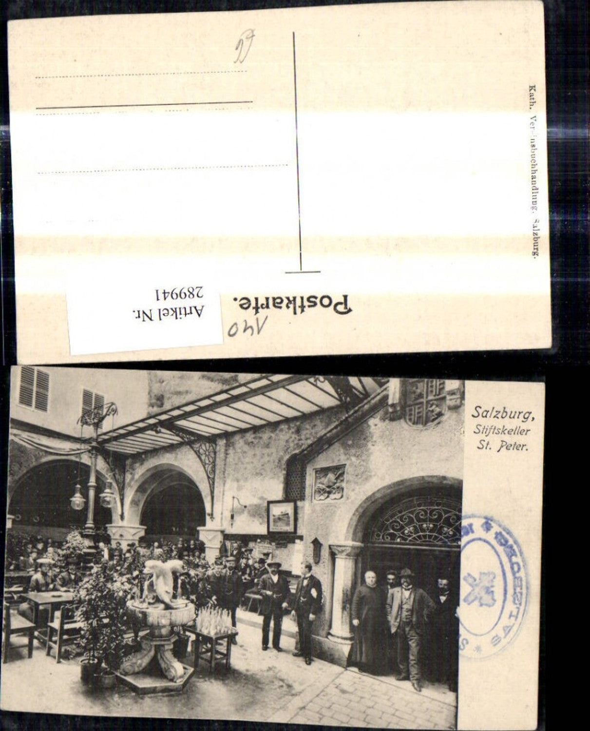 289941,Salzburg Stiftskeller St Peter Innenansicht