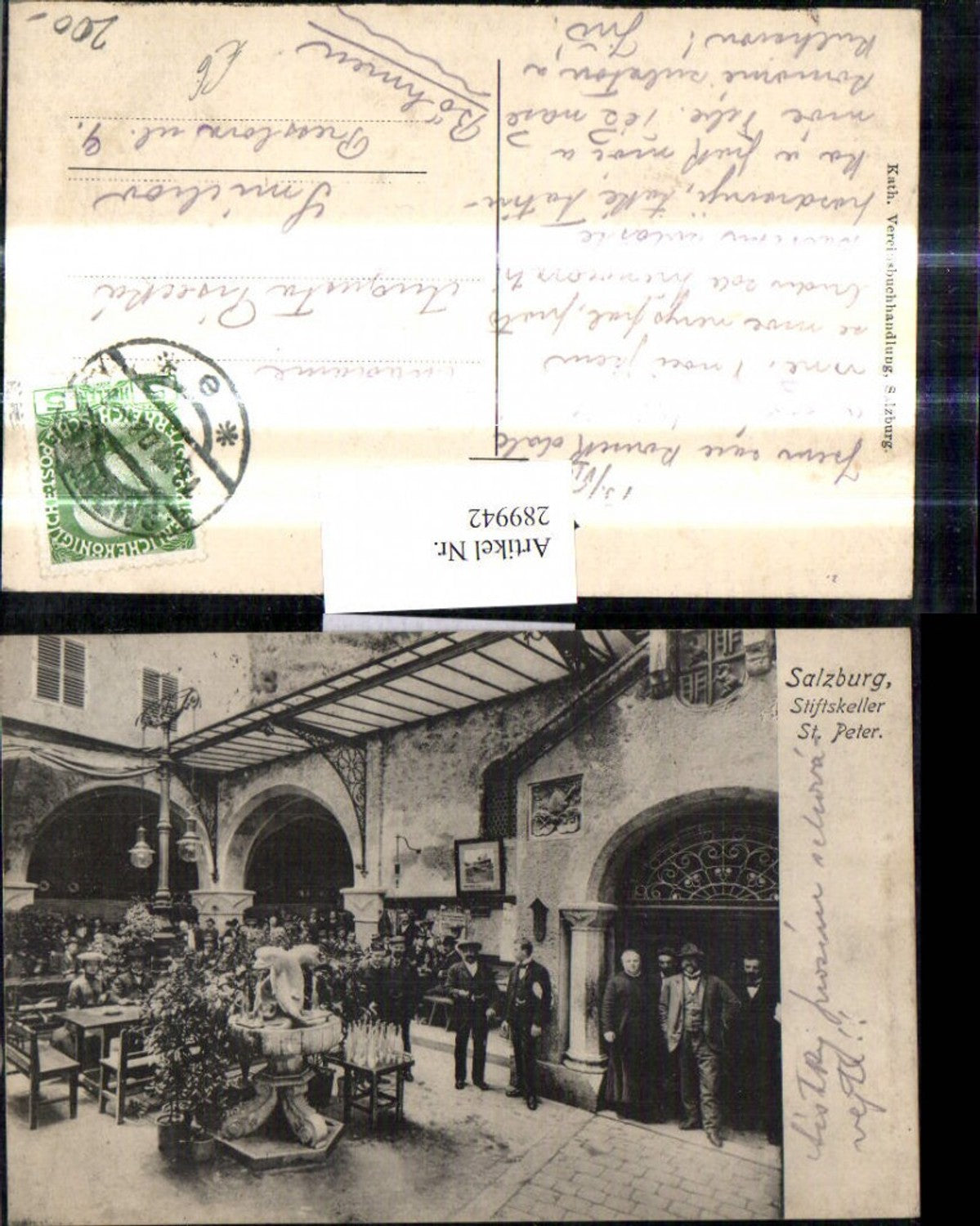 289942,Salzburg Stiftskeller St Peter Innenansicht