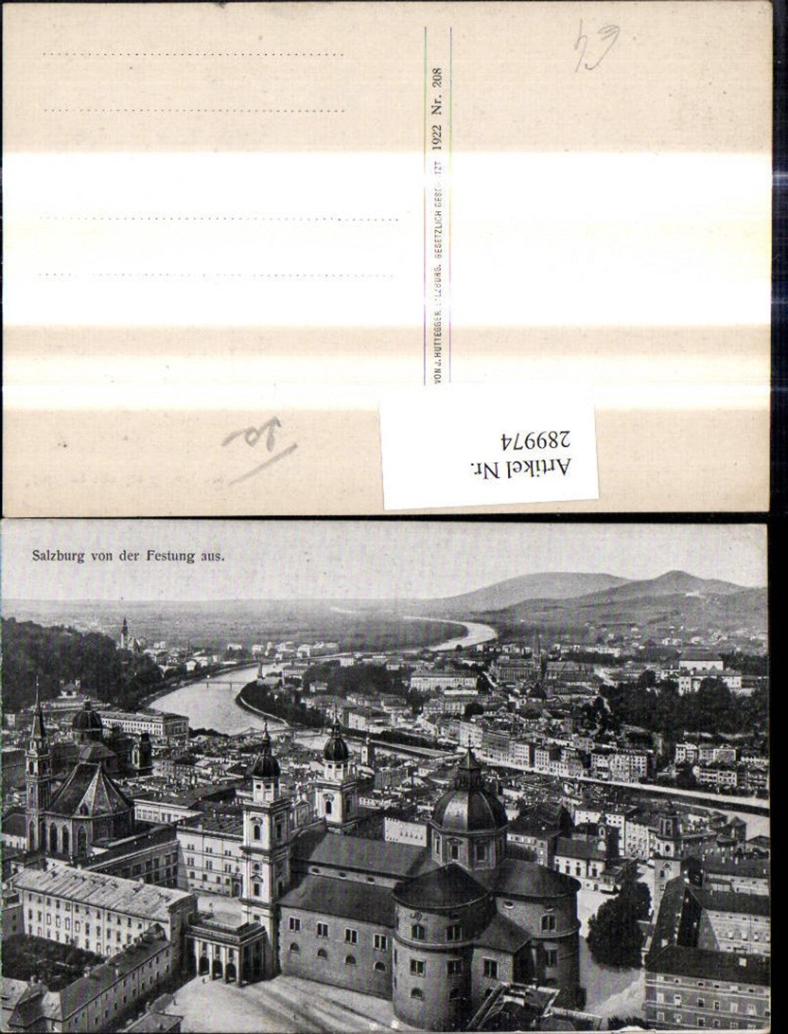 289974,Salzburg v. d. Festung aus