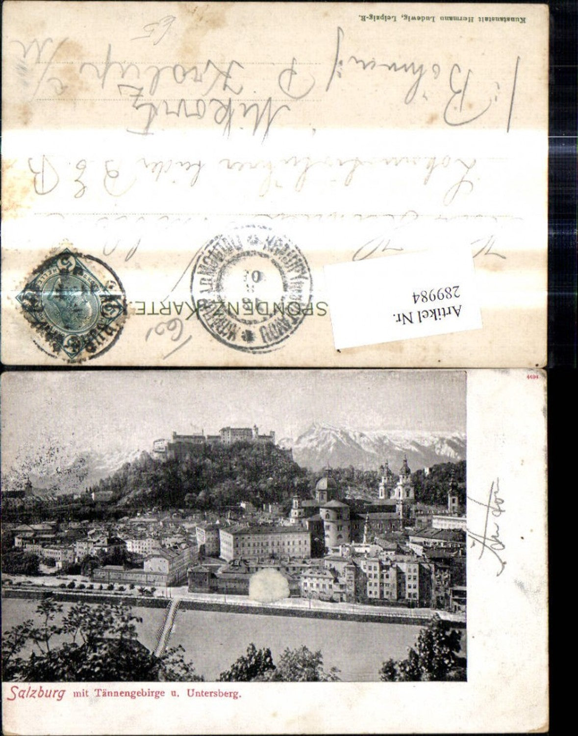 289984,Salzburg m. Tännengebirge u. Untersberg Tennengebirge