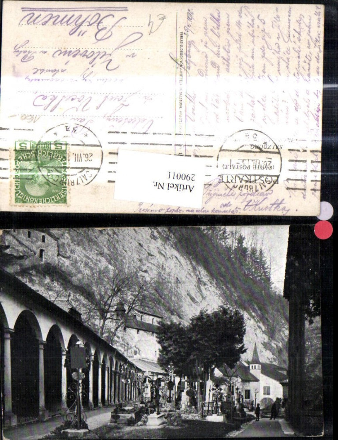 290011,Salzburg Katakomben im St Petersfriedhof Friedhof