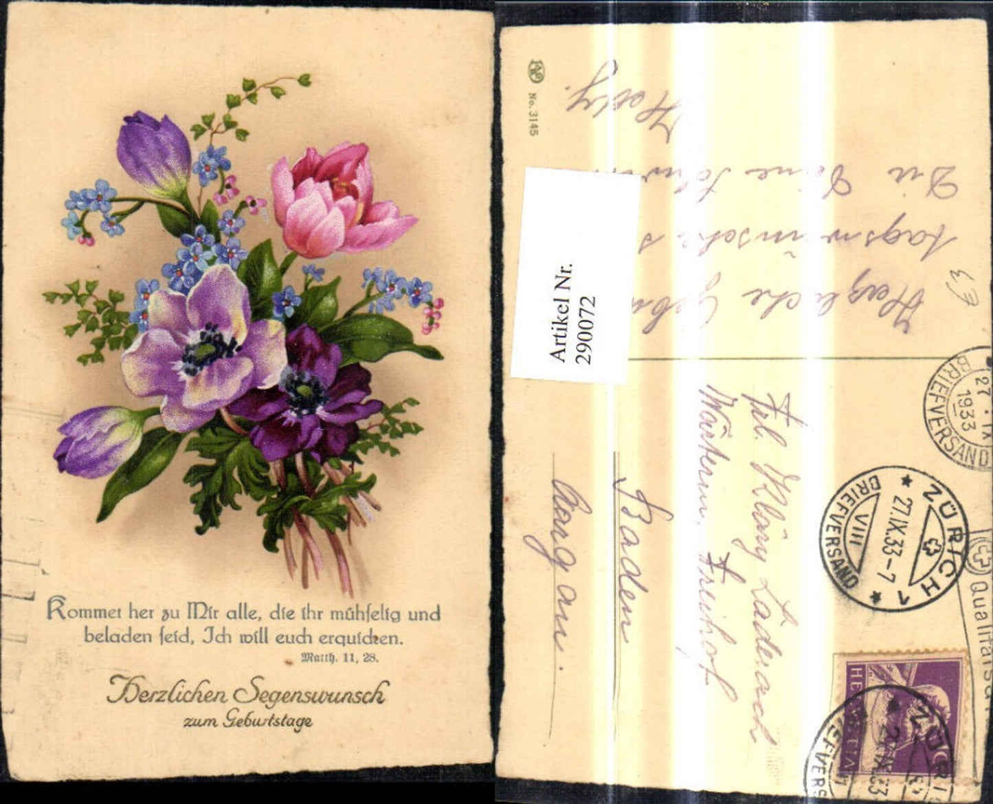 Alte Ansichtskarte – Old Postcard
