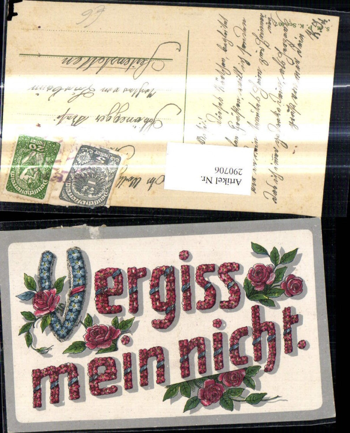 290706,Vergiss mein nicht Buchstaben Blumen Rosen Vergissmeinnicht Spruch Zitat