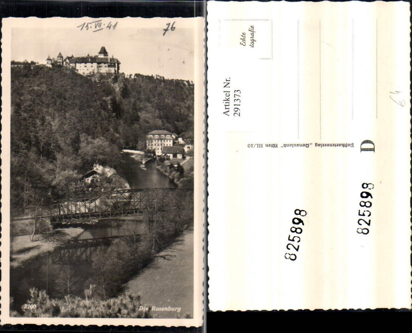 291373,Rosenburg Schloss Brücke