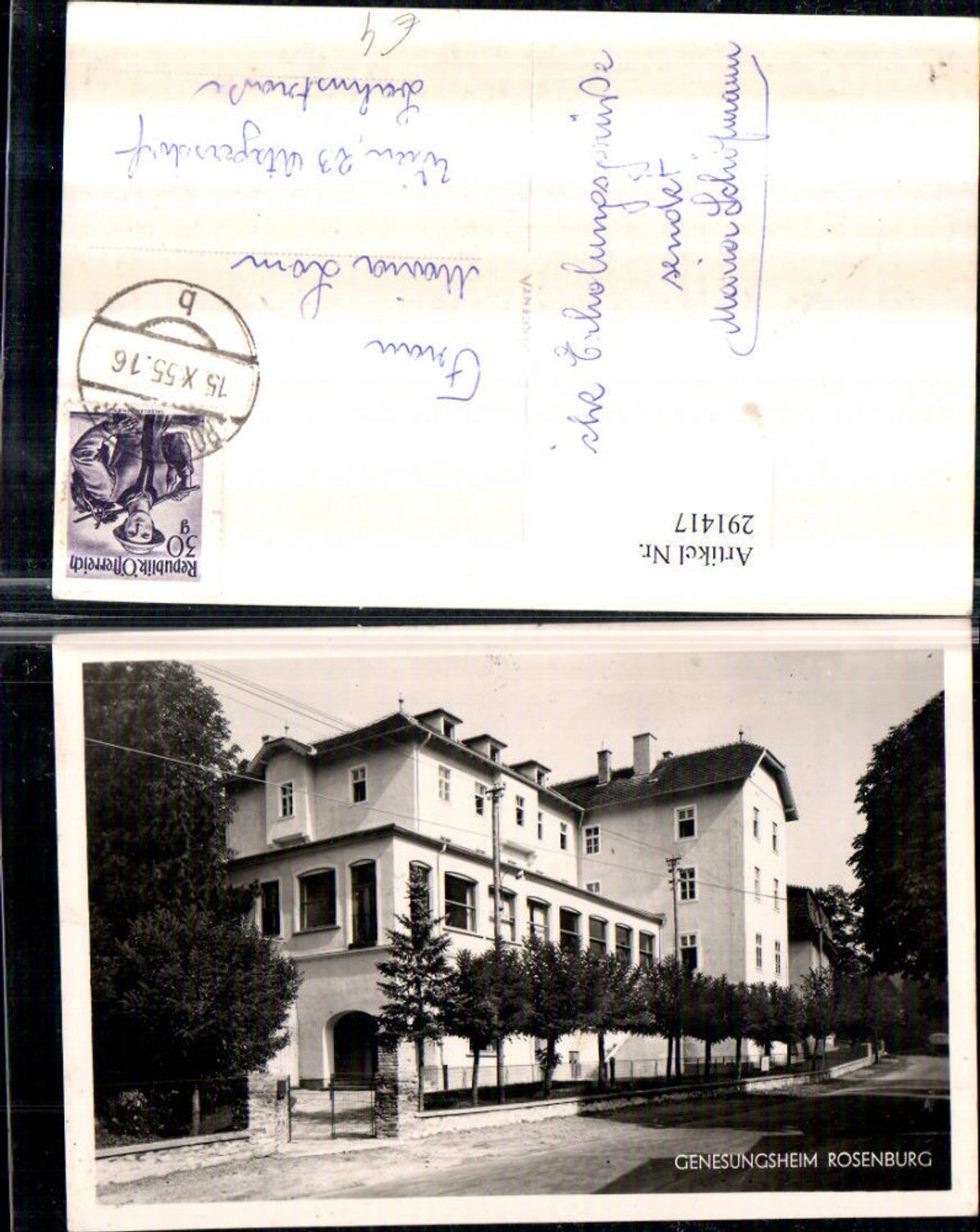 291417,Rosenburg Genesungsheim Gebäude