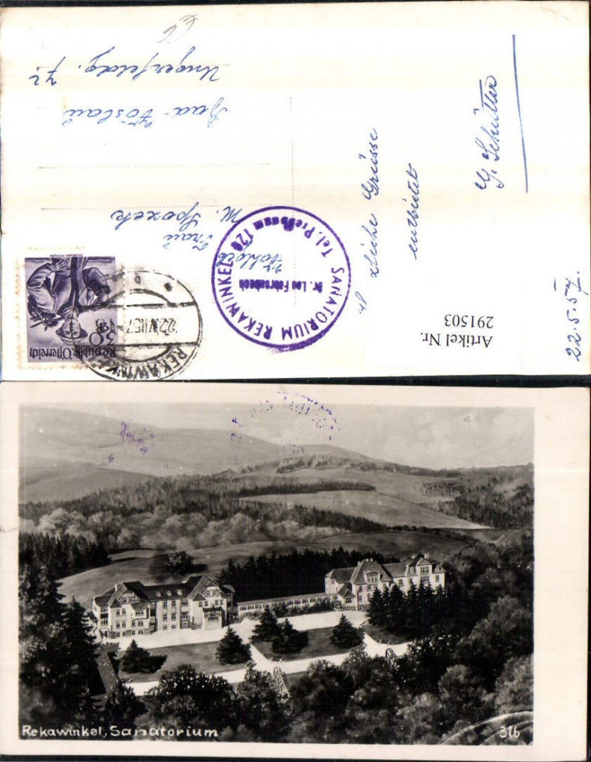 291503,Rekawinkel Sanatorium Gebäude