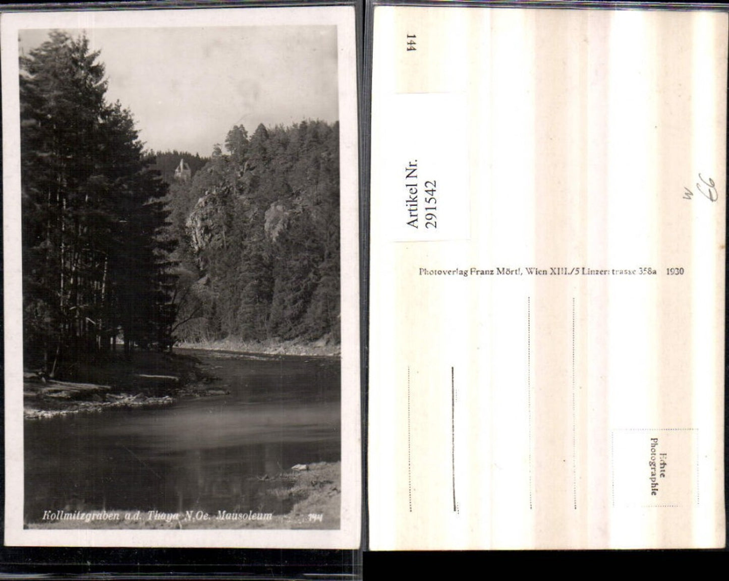 291542,Kollmitzgraben an d. Thaya Mausoleum b. Raabs