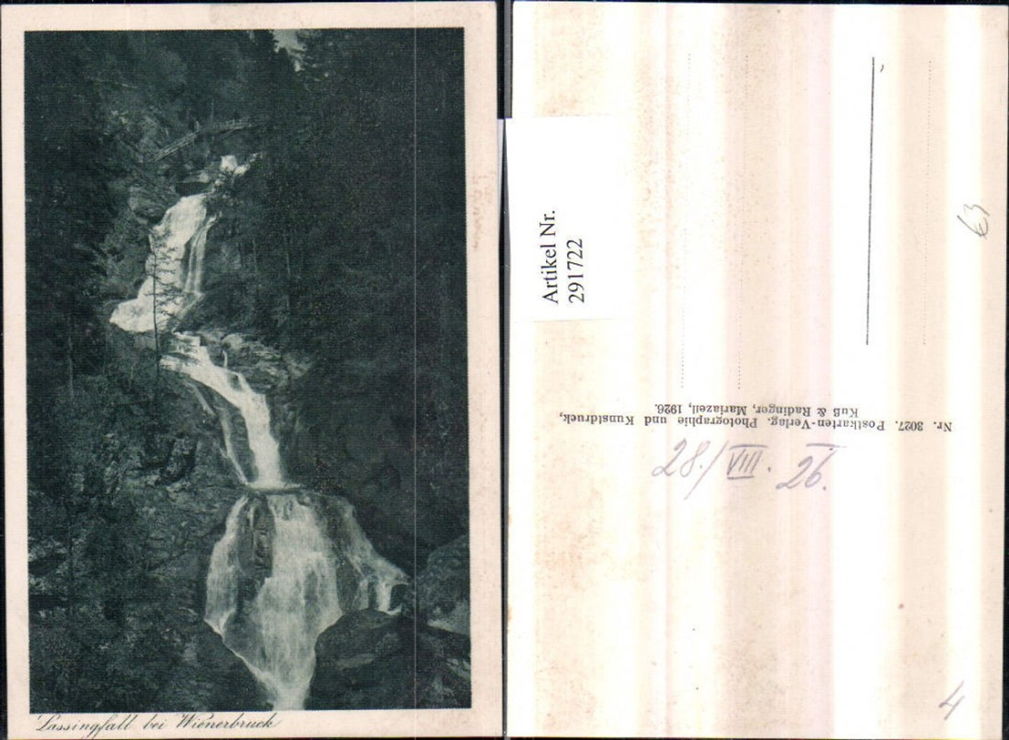 291722,Lassingfall Wasserfall b. Wienerbruck