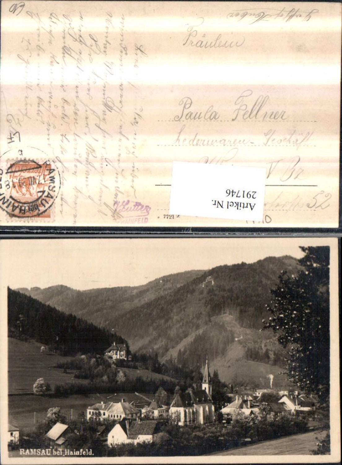 291746,Ramsau b. Hainfeld Teilansicht Kirche