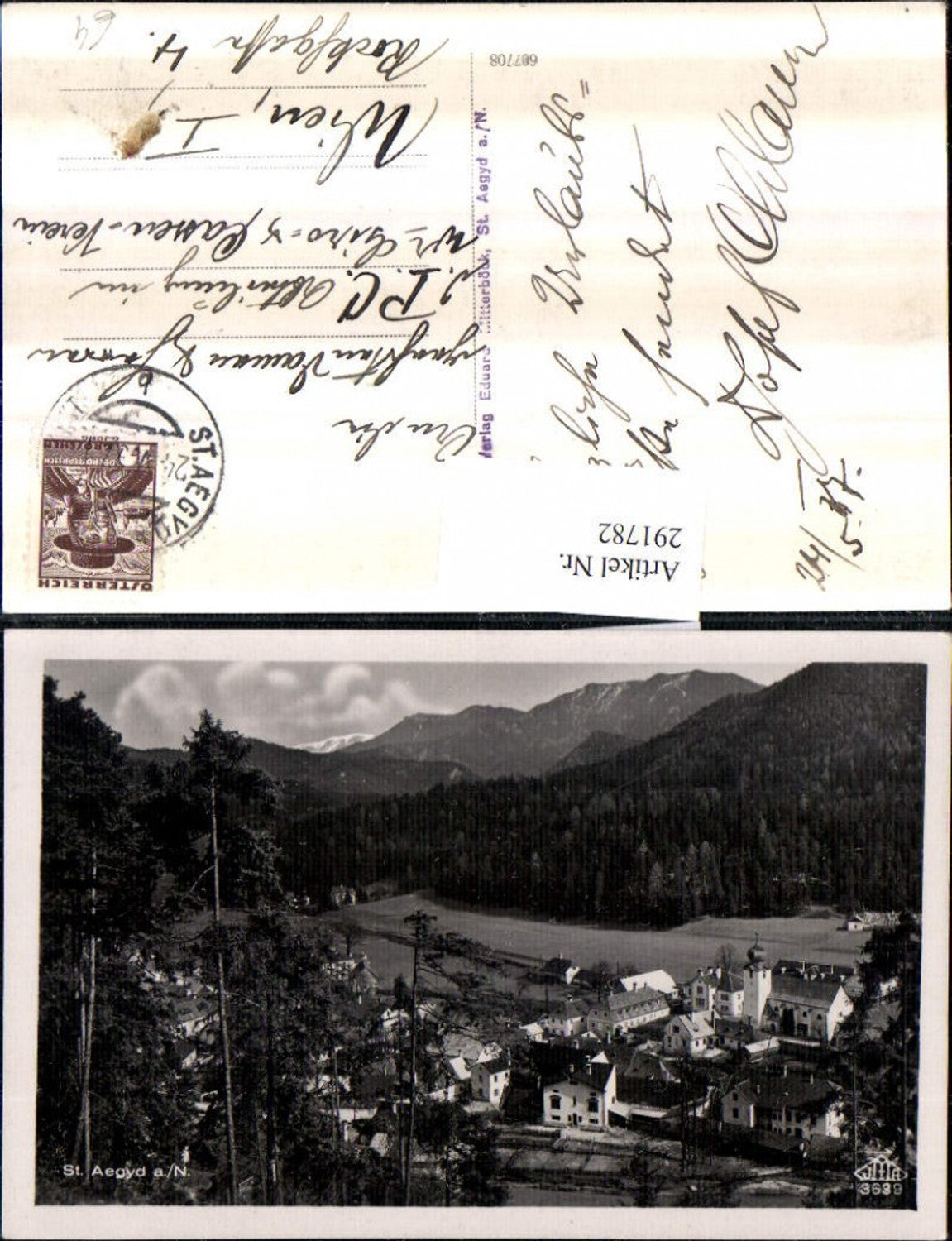 291782,St. Aegyd am Neuwalde Totale Bergkulisse