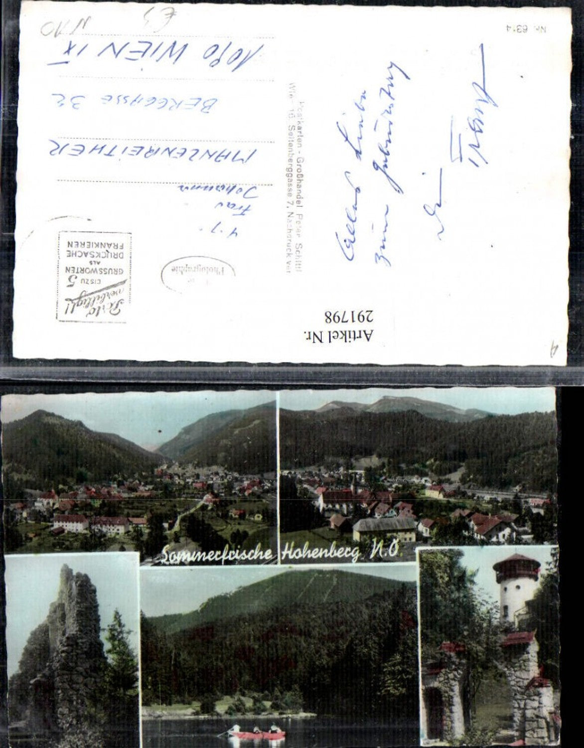 291798,Hohenberg Totale Ruine Turm Mehrbildkarte