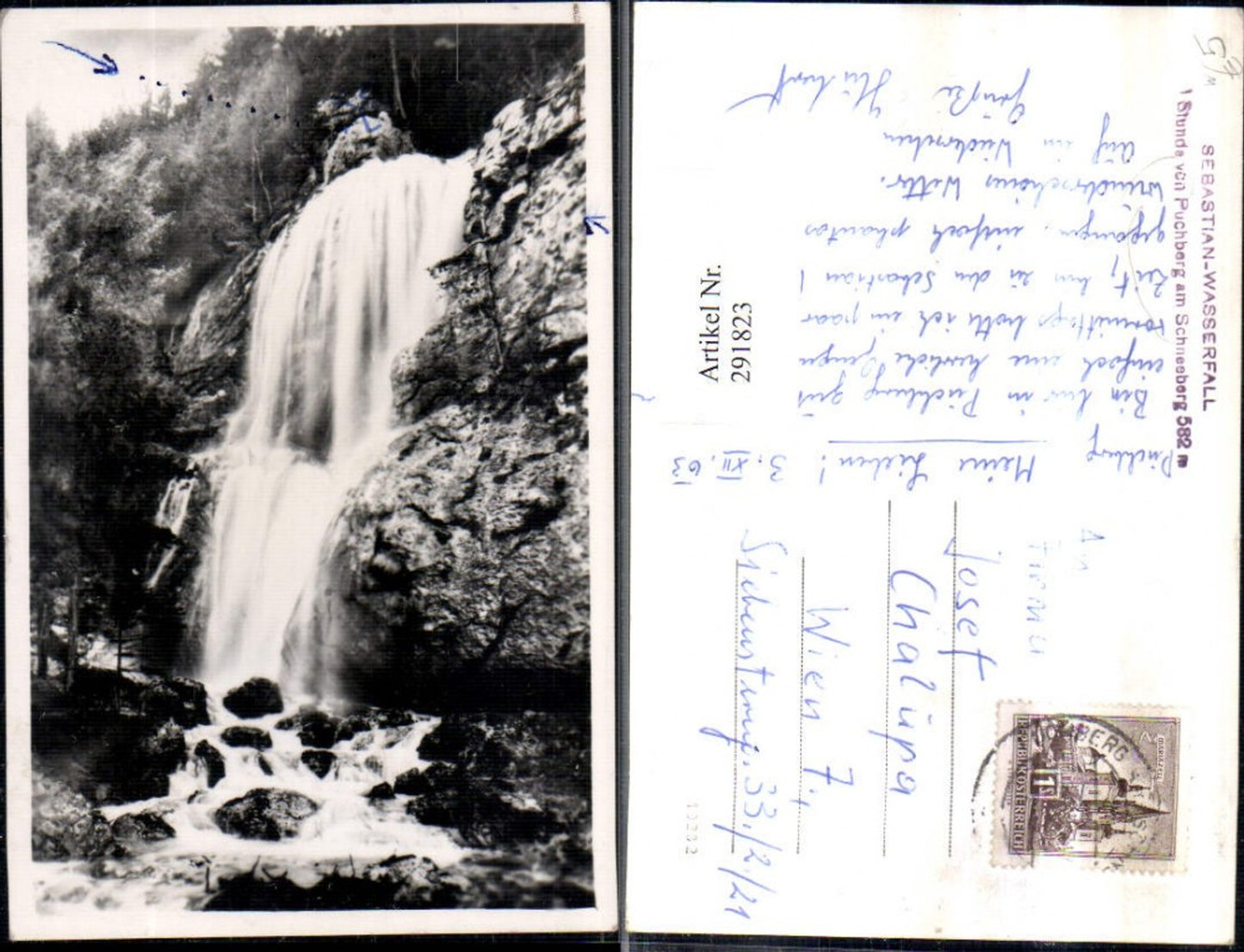 291823,Sebastian-Wasserfall b. Puchberg am Schneeberg