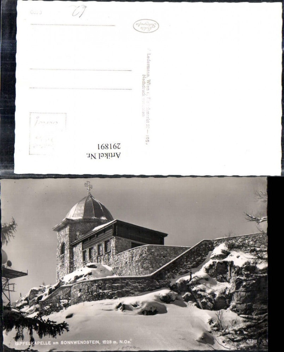 291891,Gipfelkapelle am Sonnwendstein b. Semmering Winterbild