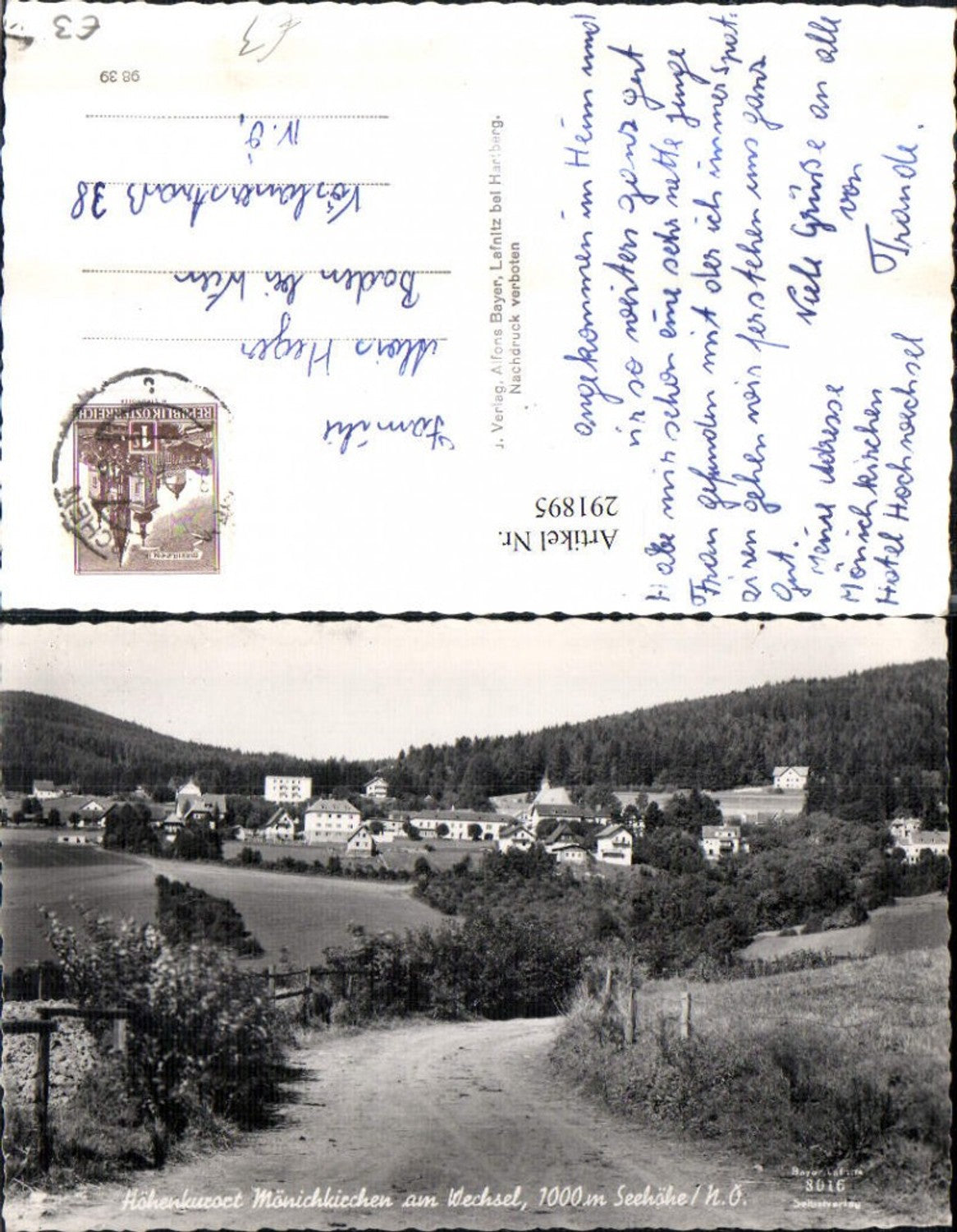 291895,Mönichkirchen am Wechsel Totale