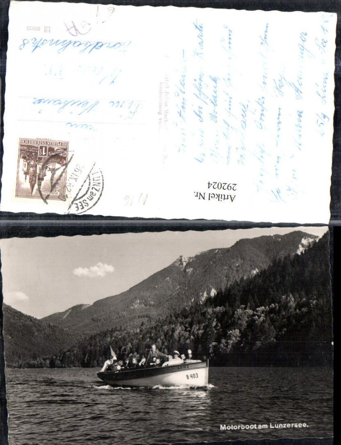 292024,Motorboot Boot am Lunzersee See b. Lunz