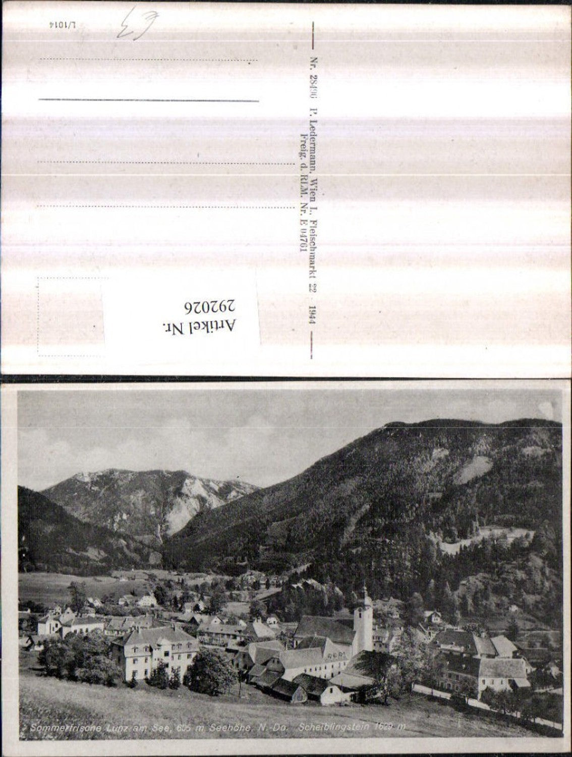 292026,Lunz am See Totale m. Scheiblingstein