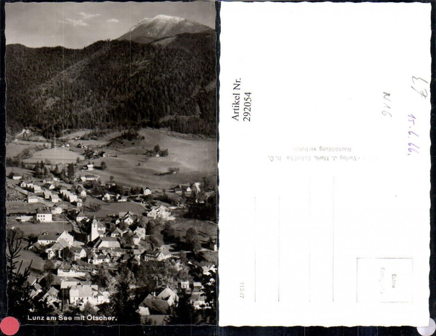292054,Lunz am See Totale m. Ötscher