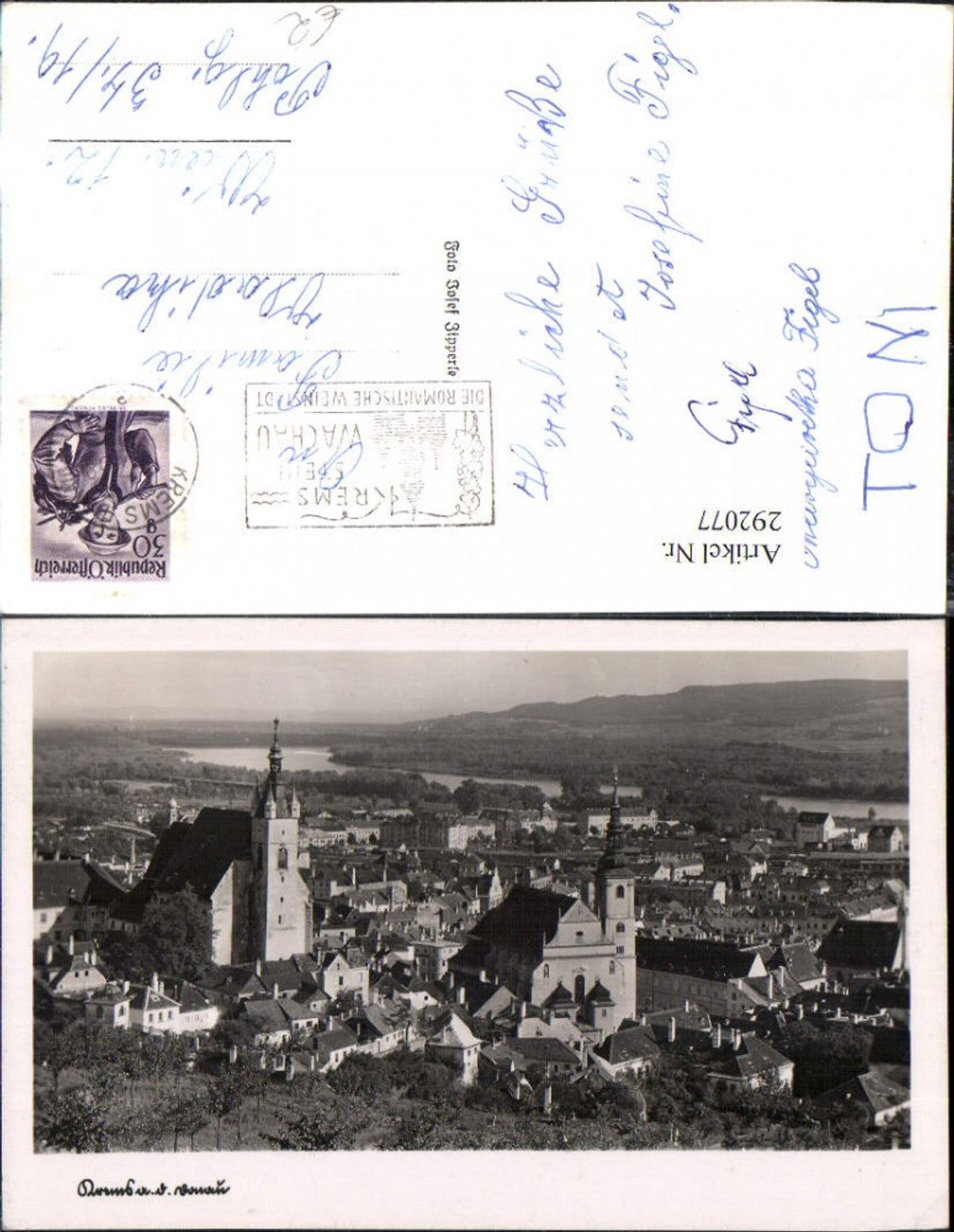 292077,Krems an d. Donau Totale Kirchen